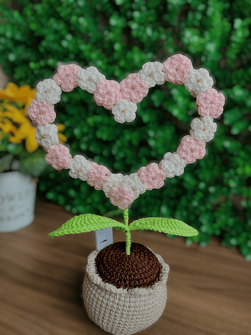 Flor corazón Mediano